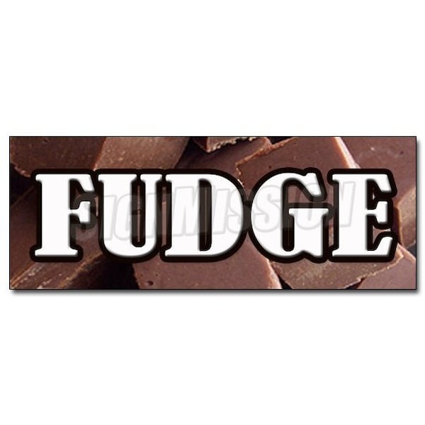 Safety Sign, 48 in Height, Vinyl, 18 in Length, Fudge